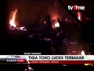 Pasar Inpres Takengon Terbakar