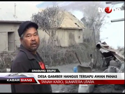 Beginilah Kondisi Desa Gamber Pasca Erupsi Sinabung