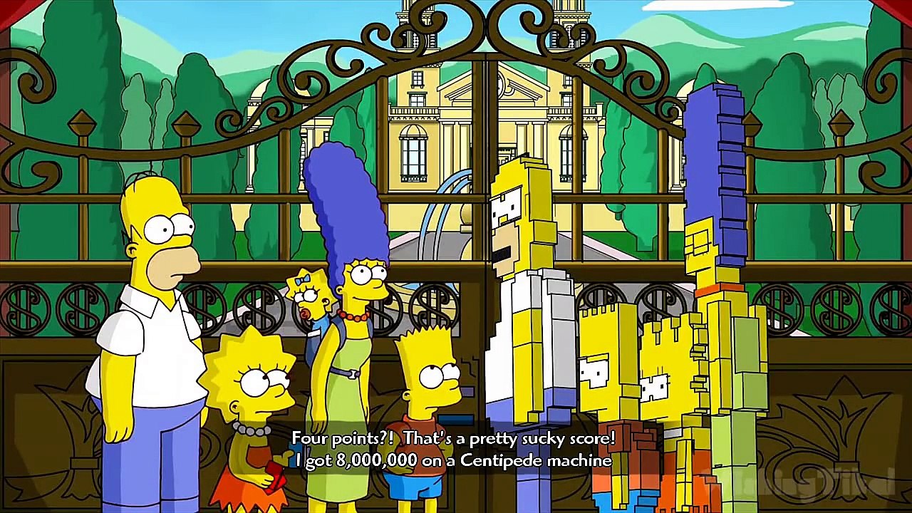 The Simpsons Game Walkthrough Part 15 - 100% (X360, PS3, PS2, Wii) 5 Characters In Search Of Author