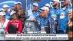 Kevin Harvick celebrates with lobster after winning Foxwoods Resort Casino 301