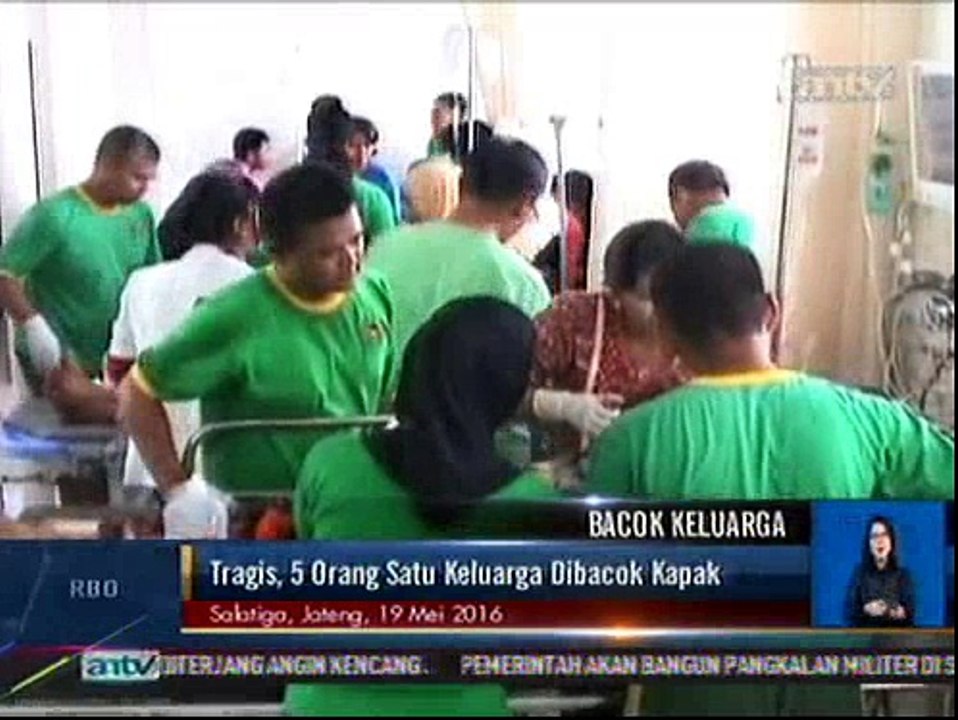 Tragis, 5 Orang Dibacok Kapak oleh Anggota Keluarga Sendiri