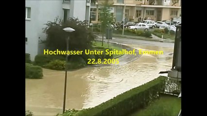 Hochwasser Unter Spitalhof, Emmen 22 8 2005