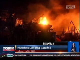 Puluhan Rumah di Rawamangun Ludes Terbakar