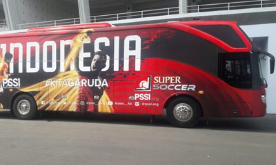 Begini Penampakan Bus Baru Timnas Indonesia