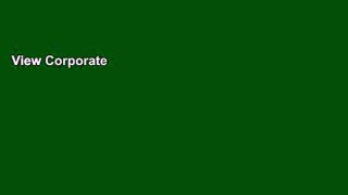 View Corporate Financial Strategy online