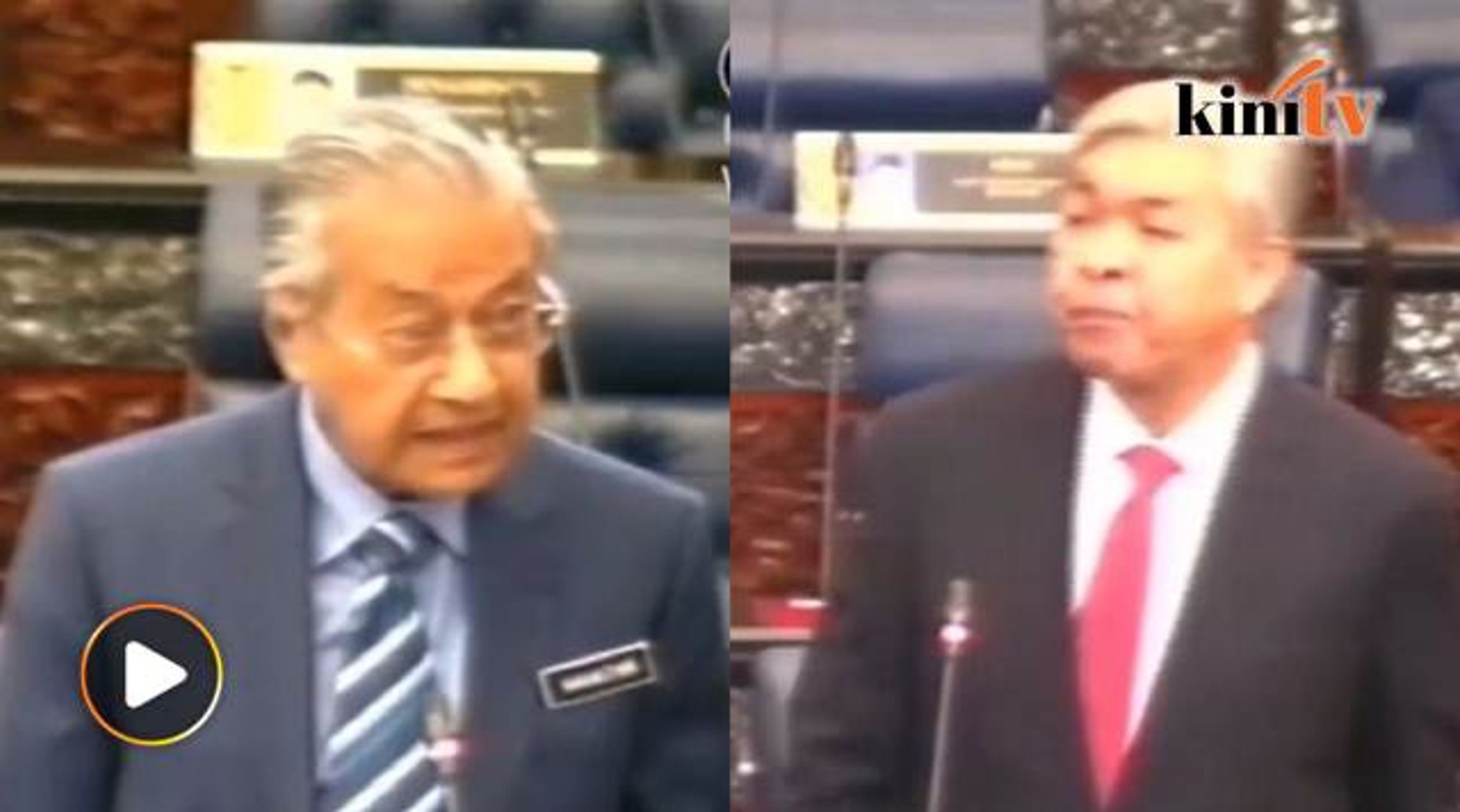 Dr M jawab Zahid di Parlimen