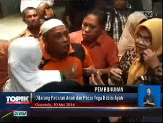 Rekonstruksi Anak dan Pacar Bunuh Ayah Berlangsung Ricuh