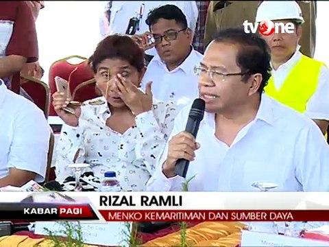 Tiga Menteri Bersama Ahok Inspeksi Proyek Reklamasi