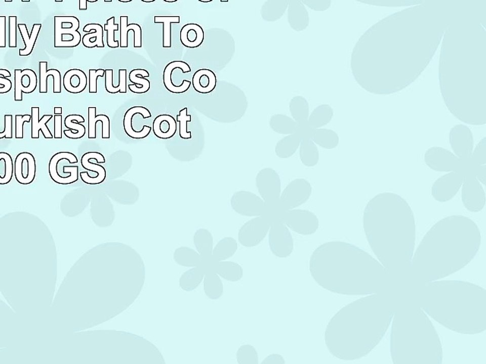 PAMCOTTON 4 piece of EcoFriendly Bath Towel Set Bosphorus Collection Turkish Cotton 600