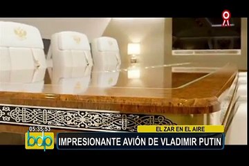 Rusia: así es el lujoso avión invisible para los radares en el que viaja Vladimir Putin