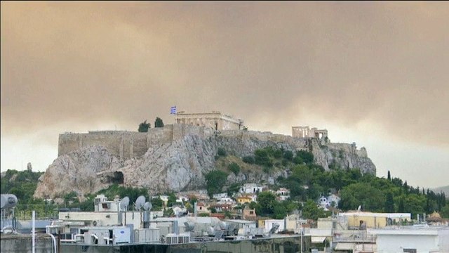 Noticia | Un incendio provoca la oscuridad absoluta en el Acrópolis de Atenas (Grecia) 23/7/2018