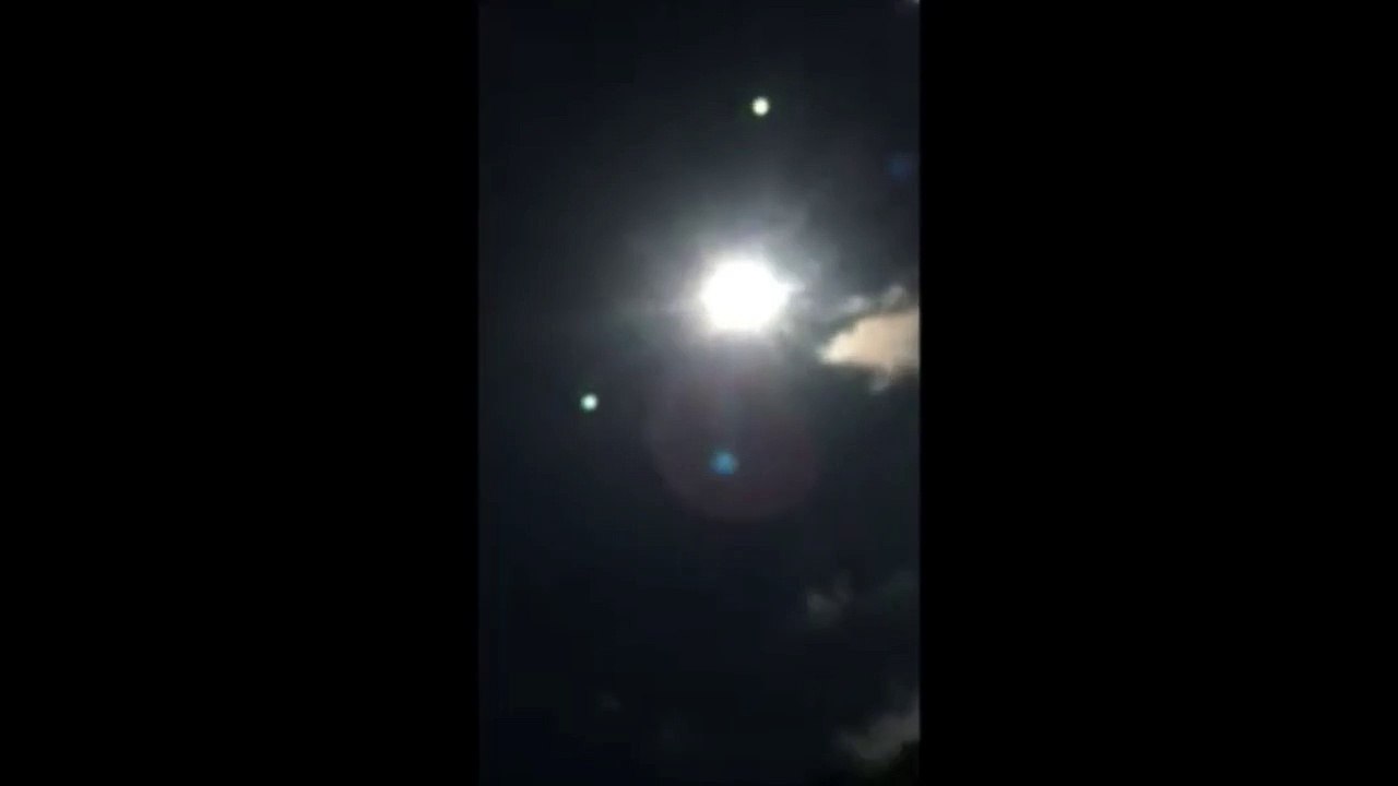 Indiana Sky July 23 2018 3 Large Planetary Body in sunrise Clear Incoming BINARY SYSTEM Footage