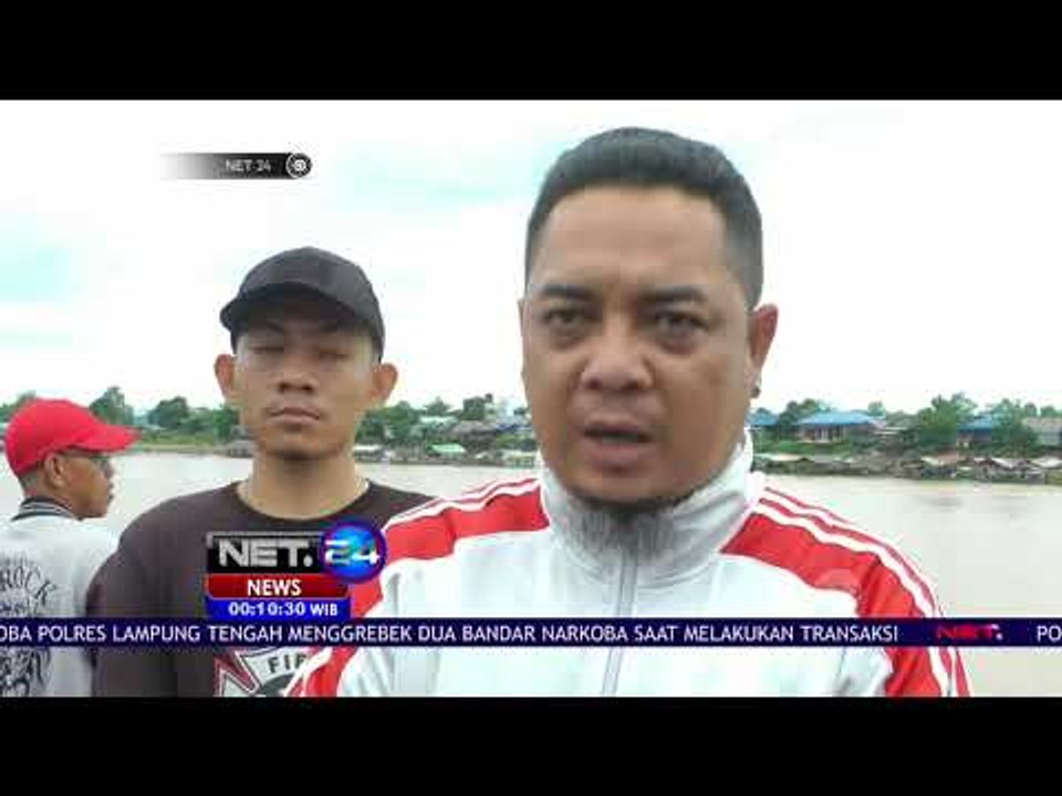Buaya Muara Muncul di Hilir Sungai - NET 24
