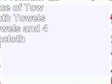 PAMCOTTON Premium Quality 8 piece of Towel Set 2 Bath Towels 2 Hand Towels and 4