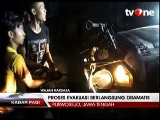 Sejumlah Alat Berat Dikerahkan Saat Evakuasi Wajan Raksasa