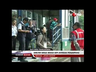 Rute Baru Transjakarta, Shelter Mega Bekasi Sepi Penumpang