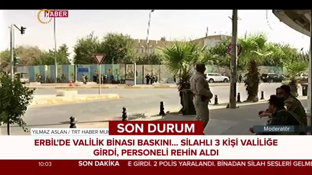 Erbil'de valilik binasında 3 personelin rehin alındığı bilgisi geldi