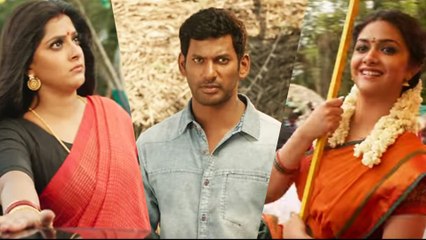 கீர்த்தி சுரேஷ், வரலக்ஷ்மி கதாபாத்திரங்களை பற்றி  ட்வீட் போட்ட விஷால்- வீடியோ