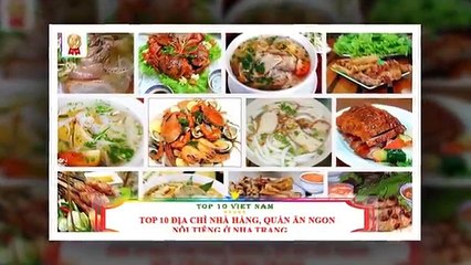 TOP 10 DỊCH VỤ ẨM THỰC HẤP DẪN NHẤT - TOP 10 VIỆT NAM