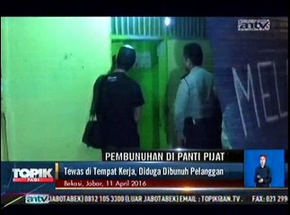 Download Video: Tewas di Panti Pijat, Diduga Dibunuh Pelanggan