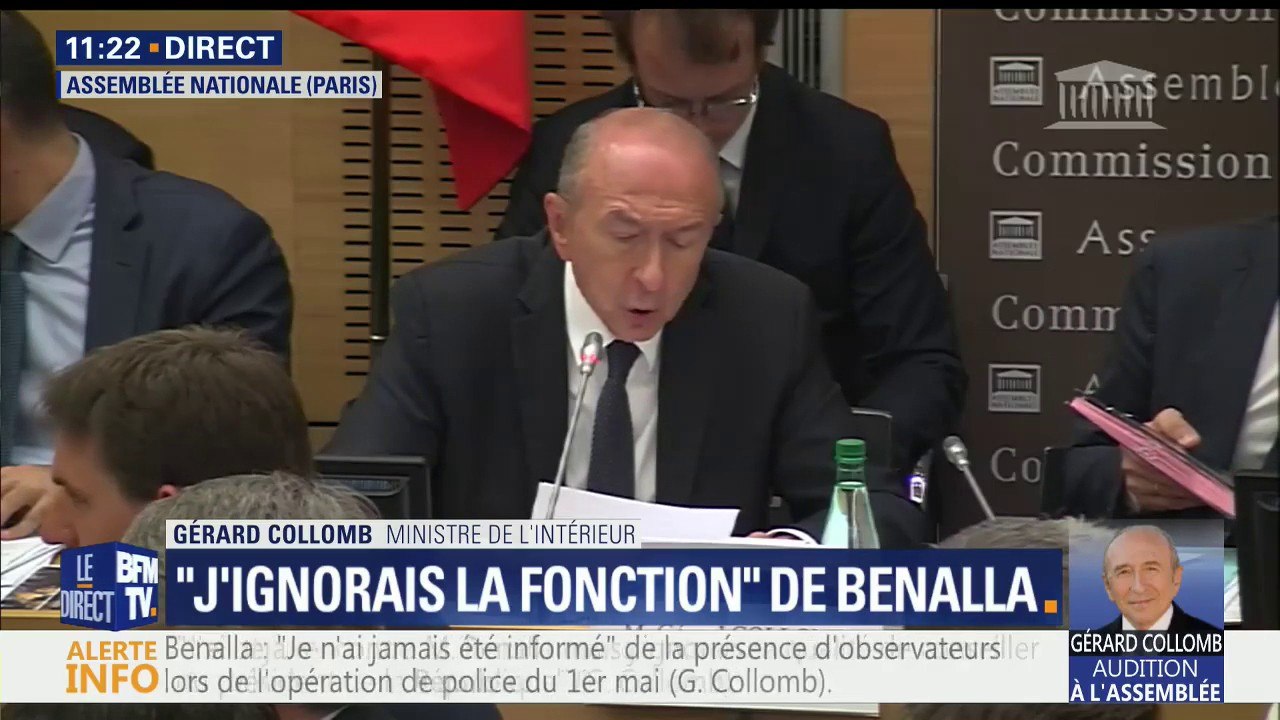"Ce n'est pas mon rôle de saisir chaque procureur pour lui signaler la commission d'une infraction", déclare Gérard Collomb