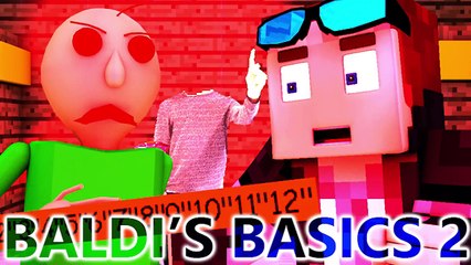 BALDI'S BASICS IN MINECRAFT 2! (Official) Baldi Minecraft Animation Horror Game