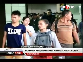 Bromo Erupsi, Bandara Abdulrachman Saleh Ditutup