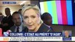 Audtion de Collomb: "Il n'a rien vu, il n'est au courant de rien car tout cela relève du cabinet du président de la République", estime Marine Le Pen