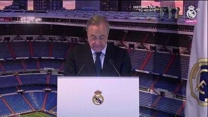 Florentino Pérez presenta a Andriy Lunin como nuevo jugador del Real Madrid