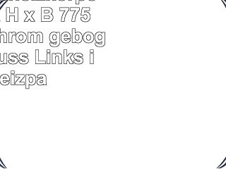 Elektro Badheizkörper 355 Watt H x B 775 x 750mm  chrom gebogen  Anschluss Links