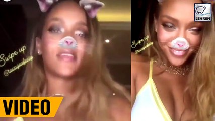 VIRAL! Rihanna Jiggles Her Knockers In An Insta Video Making Fans Go Crazy