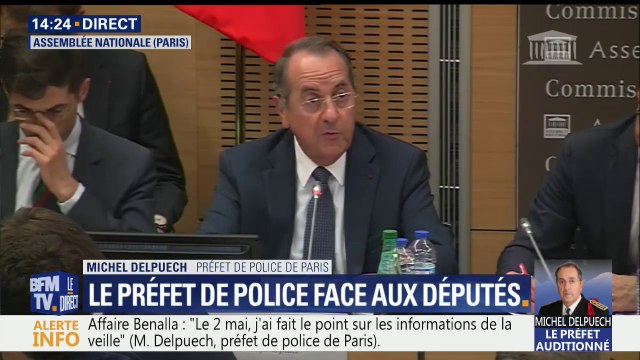 Audition du préfet Delpuech : Le directeur de l'ordre public m'a indiqué que sa direction avait mis à la disposition de M.Benalla un casque