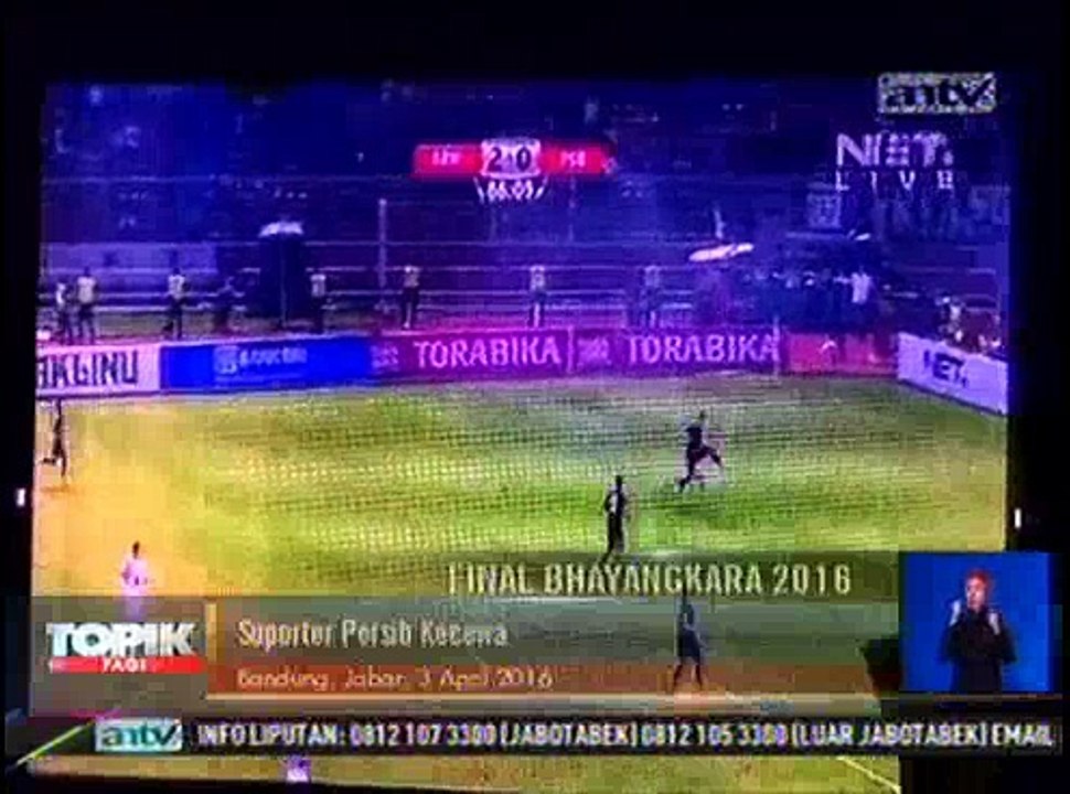 Final Bhayangkara 2016, Suporter Persib Kecewa