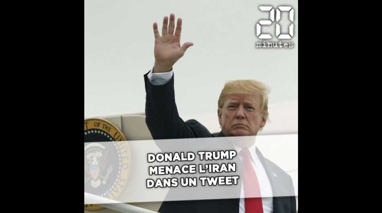 Donald Trump menace l’Iran dans des tweets écrits en capitales