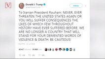 Trump Threatens Iran on Twitter, Warning of Dire 'Consequences'