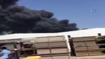Antalya’da fabrika yangını...Gökyüzü siyaha büründü