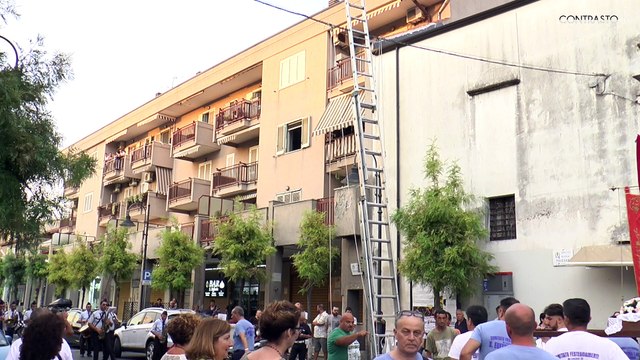 Carinaro (CE) - Festa di Sant'Eufemia 2018, innalzato il quadro in piazza Trieste (22.07.18)