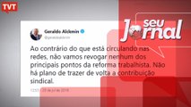 Alckmin acha boa reforma trabalhista de Temer