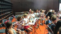 Un des orchestres de l’Académie internationale d’été répète pour le grand concert final de Château-Gontier