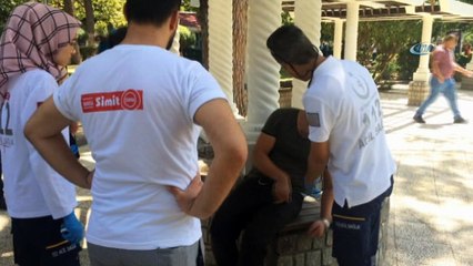 Uyuşturucu kullandığı iddia edilen gencin içler acısı hali