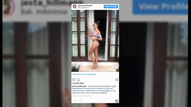 Jesta Hillmann de Koh Lanta fait le buzz sur instagram