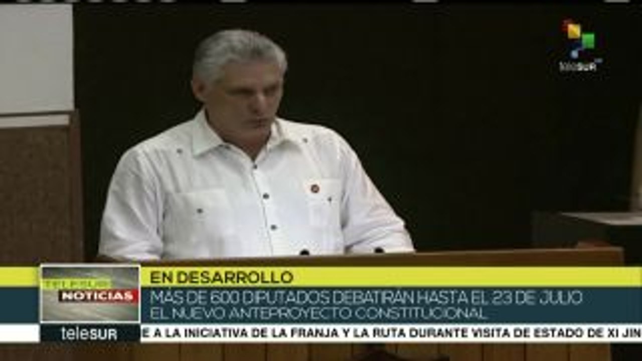 teleSUR Noticias: Debaten nuevo anteproyecto constitucional en Cuba