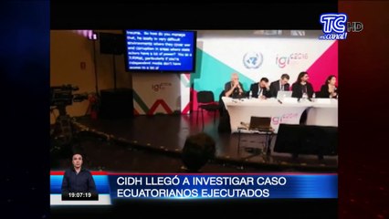 CIDH llegó a investigar caso de ecuatorianos ejecutados por grupo subersivo