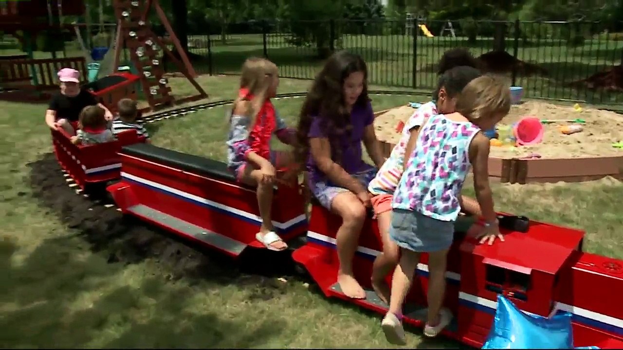 Girl with Congestive Heart Failure Gets Her Own Backyard Train from Make-A-Wish