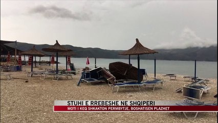 Stuhi e rrebësh në Shqipëri, përmbytje dhe plazhe të boshatisura - News, Lajme - Vizion Plus