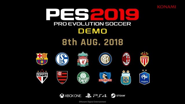 PES 2019 - Trailer de la démo (date et contenu)