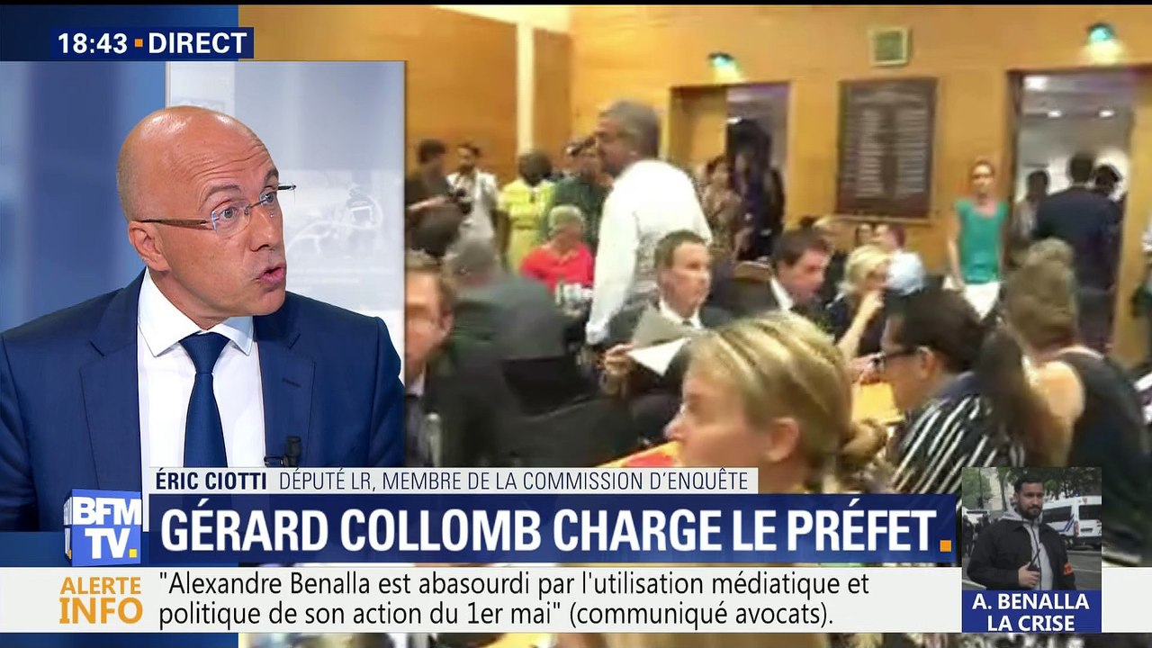 Éric Ciotti sur l'audition de Gérard Collomb et l'affaire Benalla: "On attend la vérité"
