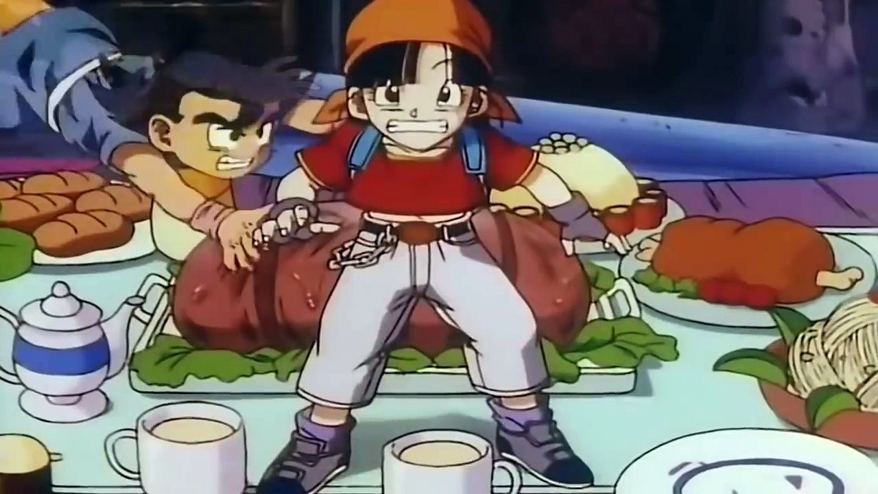 El nieto de Pan escucha por primera vez sobre Goku (HD)