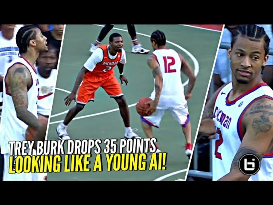 Trey Burke Gets Heckled & Responds w/ 35 POINTS Looking Like a Young Allen Iverson at Dyckman!