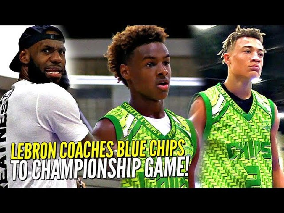 LeBron James Coaches Bronny Jr & Blue Chips To CHAMPIONSHIP GAME vs Sharpshooter!! USBA Nationals!